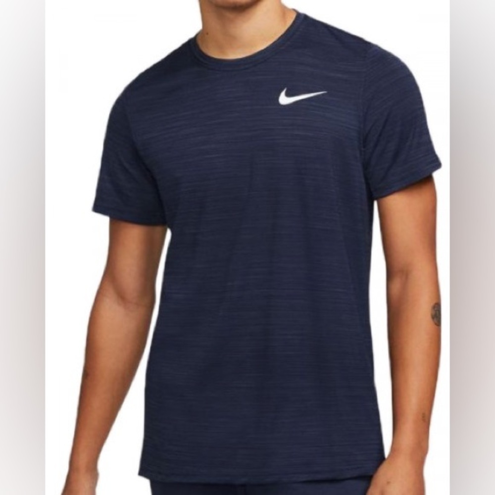 Nike Dri-Fit Navy Blue Short Sleeve Crewneck Athletic T-Shirt Men’s Size Small